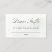 Elegant Eucalyptus Greenery Diaper Raffle Informatiekaartje (Voorkant)