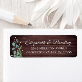 Elegant Eucalyptus Greenery-etiket Etiket