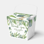 Elegant Eucalyptus Greenery Favor Dank je Bedankdoosjes (Voorkant Zijde)