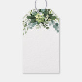 Elegant Eucalyptus Greenery Favor Dank je Cadeaulabel (Achterkant)