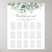 Elegant Eucalyptus Greenery Foliage Leaves Poster (Voorkant)