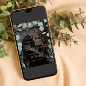 Elegant eucalyptus greenery fotobruiloft kaart