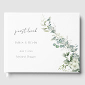 Elegant Eucalyptus Greenery Gastenboek (Voorkant)