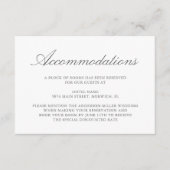 Elegant Eucalyptus Greenery Gold Accommodations Informatiekaartje (Voorkant)