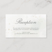 Elegant Eucalyptus Greenery Gold Wedding Reception Informatiekaartje (Voorkant)