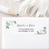 Elegant Eucalyptus Greenery Green Return Address Etiket (Insitu)