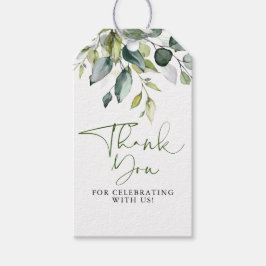 Elegant Eucalyptus Greenery Hartelijk dank Cadeaulabel