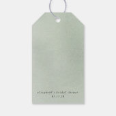 Elegant Eucalyptus Greenery Hartelijk dank Cadeaulabel (Achterkant)