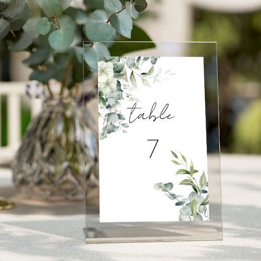 Elegant Eucalyptus Greenery Kaart