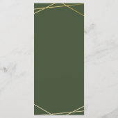 Elegant Eucalyptus Greenery Lijst Wedding Menu (Achterkant)