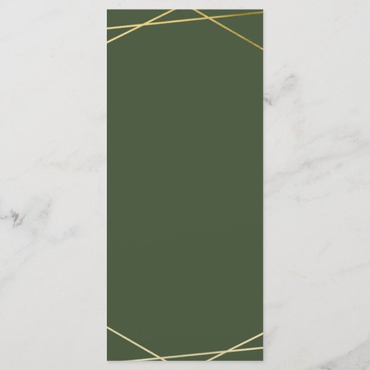 Elegant Eucalyptus Greenery Lijst Wedding Menu (Achterkant)