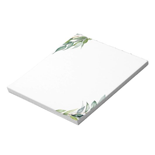 Elegant Eucalyptus Greenery Notitieblok (Linkerzijde)