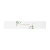 Elegant Eucalyptus Greenery Personalized Wedding Uitnodigingen Wikkel (Vlak)