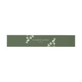 Elegant Eucalyptus Greenery Personalized Wedding Uitnodigingen Wikkel (Vlak)