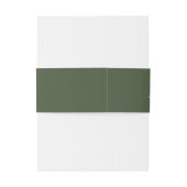 Elegant Eucalyptus Greenery Personalized Wedding Uitnodigingen Wikkel (Achterkant Voorbeeld)