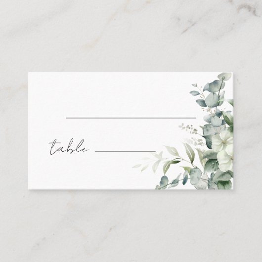 Elegant Eucalyptus Greenery Plaatskaartje (Voorkant)