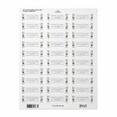 Elegant Eucalyptus Greenery Return Address Etiket (Full Sheet)
