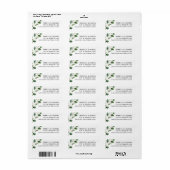 Elegant Eucalyptus Greenery Return Address Label (Full Sheet)