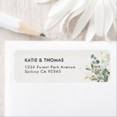 Elegant Eucalyptus Greenery Return Address Label (Insitu)