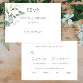 Elegant Eucalyptus Greenery RSVP Kaartje