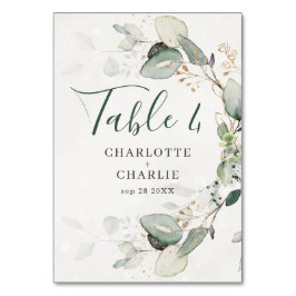 Elegant Eucalyptus Greenery Rustic Chic Kaart