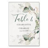 Elegant Eucalyptus Greenery Rustic Chic Kaart (Voorkant)