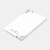 Elegant Eucalyptus Greenery Rustic Green Leaves Post-it® Notes (Schuin)