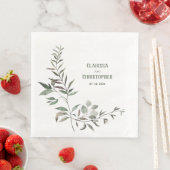 Elegant Eucalyptus Greenery Stem & Leaf Servet (Insitu)