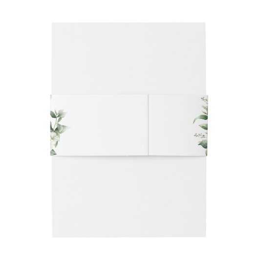 Elegant Eucalyptus Greenery Uitnodigingen Wikkel (Achterkant Voorbeeld)