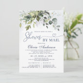 Elegant Eucalyptus Greenery virtueel Vrijgezellenf Kaart (Staand voorkant)