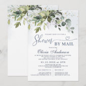 Elegant Eucalyptus Greenery virtueel Vrijgezellenf Kaart (Voorkant / Achterkant)