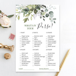 Elegant Eucalyptus Greenery Vrijgezellenfeest Game