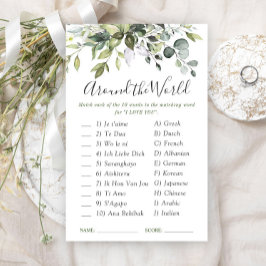 Elegant Eucalyptus Greenery Vrijgezellenfeest Game