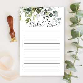 Elegant Eucalyptus Greenery Vrijgezellenfeest Game