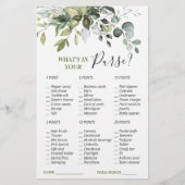 Elegant Eucalyptus Greenery Vrijgezellenfeest Game (Voorkant)