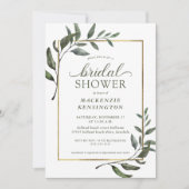 Elegant Eucalyptus Greenery Vrijgezellenfeest Kaart (Voorkant)