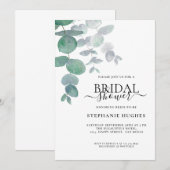 Elegant Eucalyptus Greenery Vrijgezellenfeest Kaart (Voorkant / Achterkant)