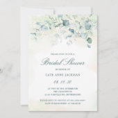 Elegant Eucalyptus Greenery Vrijgezellenfeest Kaart (Voorkant)