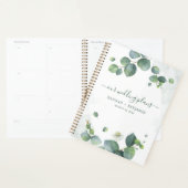 Elegant Eucalyptus Greenery Waterverf Wedding Planner (Display)