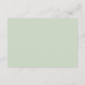Elegant Eucalyptus Greenery Wedding Accommodations Informatiekaartje (Achterkant)
