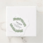 Elegant Eucalyptus Greenery Wedding Bedankjes Labels (In situ)