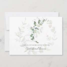 Elegant Eucalyptus Greenery Wedding Bedankt