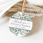 Elegant Eucalyptus Greenery Wedding Bedankt Bedankjes Labels