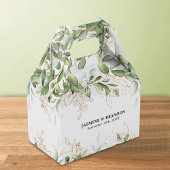 Elegant Eucalyptus Greenery Wedding Favor Box Bedankdoosjes
