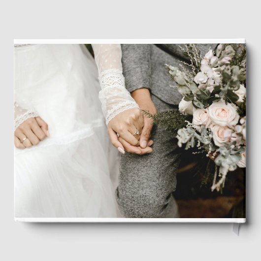 Elegant Eucalyptus Greenery Wedding Guest Book Gastenboek (Achterkant)