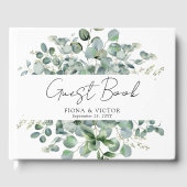 Elegant Eucalyptus Greenery Wedding Guest Book Gastenboek (Voorkant)