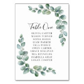 Elegant Eucalyptus Greenery Wedding  Kaart (Achterkant)