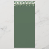 Elegant  Eucalyptus Greenery Wedding  Menu (Achterkant)