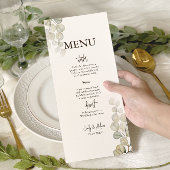 Elegant Eucalyptus Greenery Wedding Menu