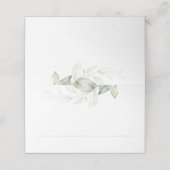 Elegant Eucalyptus Greenery Wedding Plaatskaartje (Buitenkant ongevouwen)